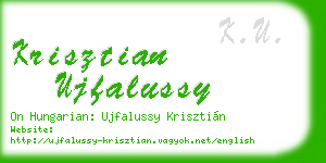 krisztian ujfalussy business card